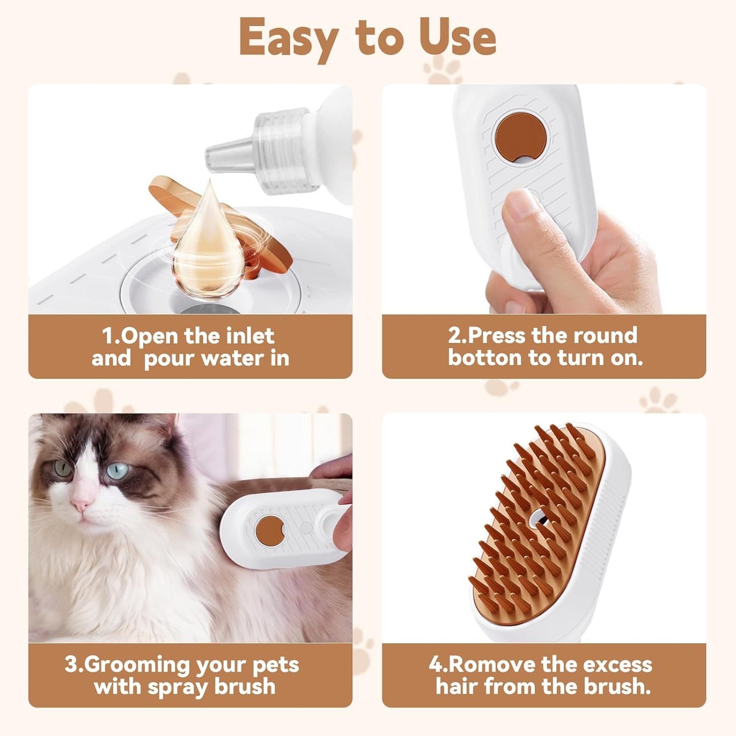 Pet Steam Brush